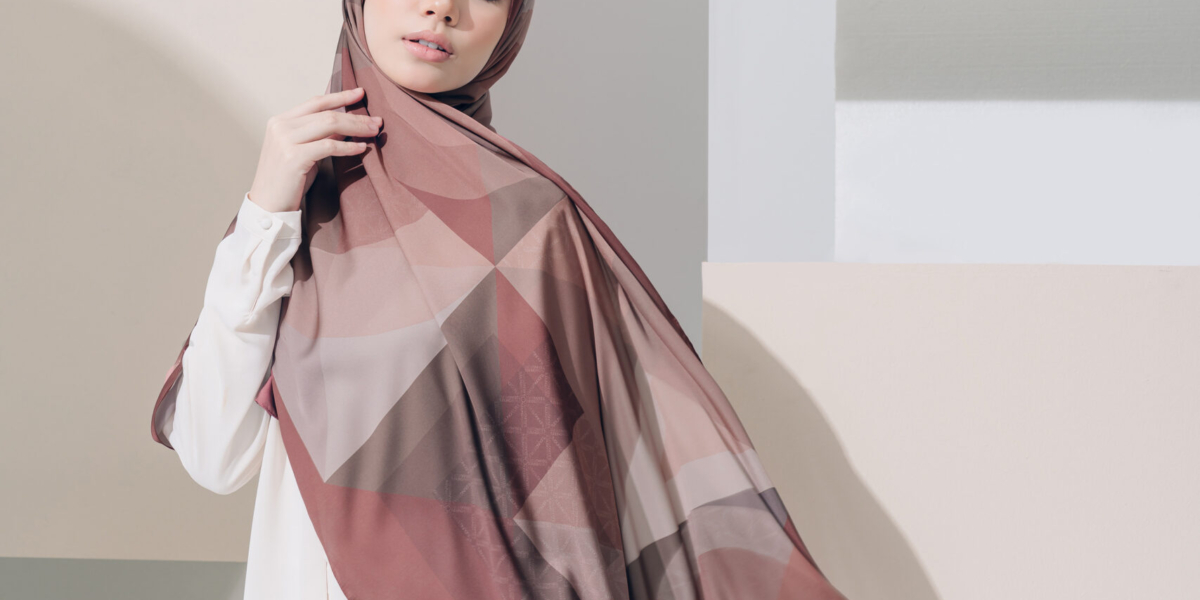 Abstract geometric hijab design