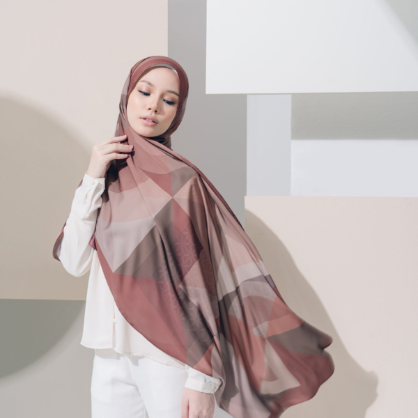 Abstract geometric hijab design