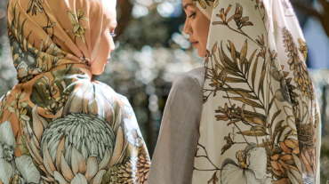 Tropical hijab design