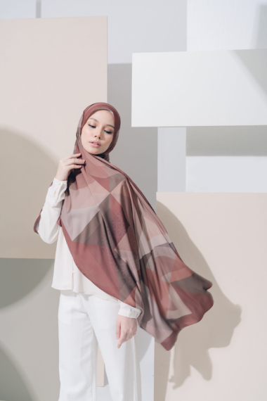Abstract geometric hijab design